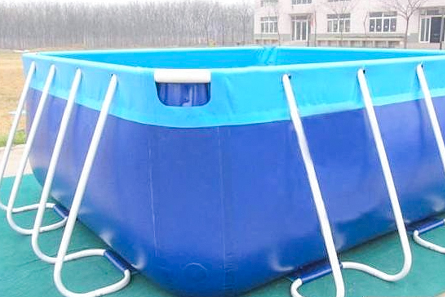 Grote Commerciële Metalen Frame Staal Verwijderbare Zwembad Boven Grond Water Park Zwembad Pvc Pool Doek